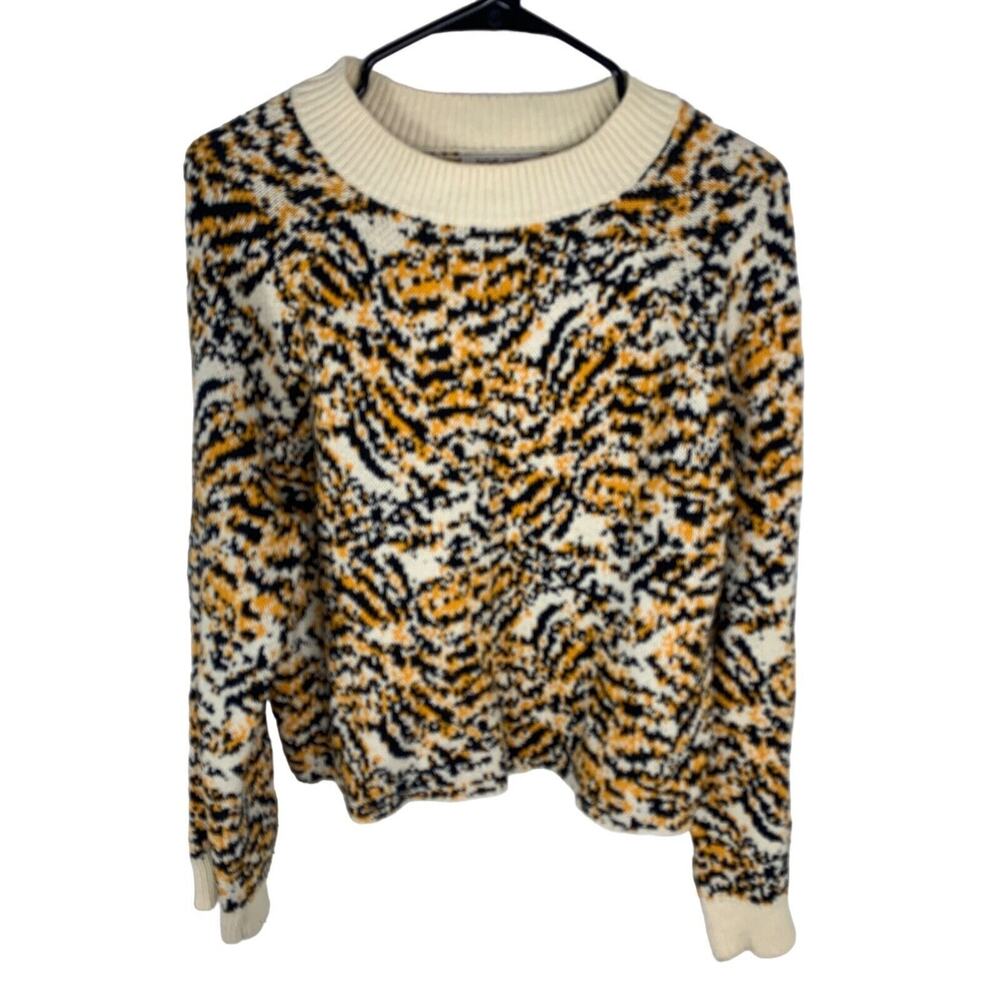 Rachel Comey Womens Abstract Pattern Sweater Small Wool Blend Multicolor